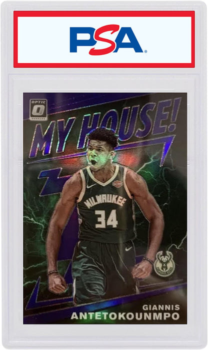 Giannis Antetokounmpo 2019 Panini Donruss Optic My House! Purple #5 (PSA or BGS Graded)