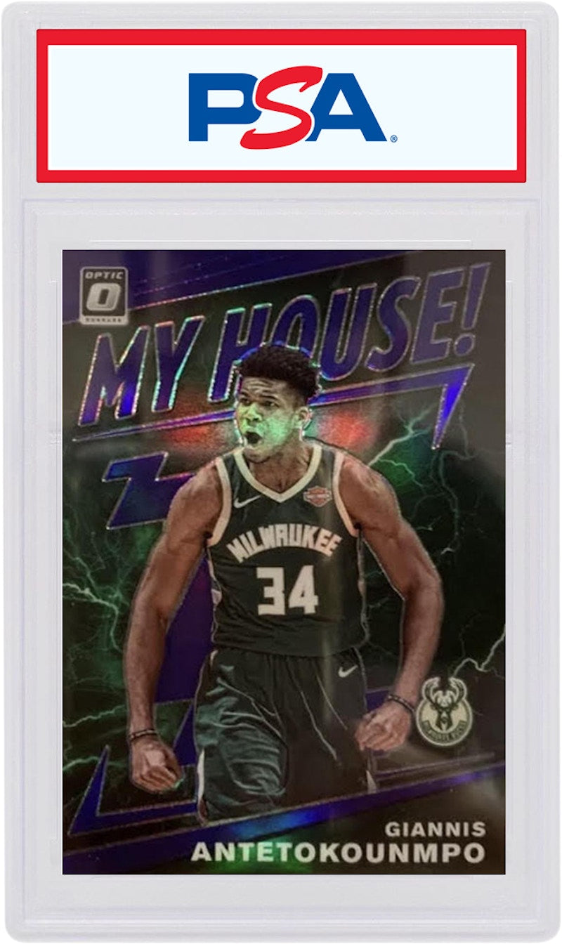 Giannis Antetokounmpo 2019 Panini Donruss Optic My House! Purple #5 (PSA or BGS Graded)