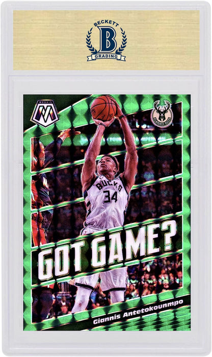 Giannis Antetokounmpo 2019 Panini Mosaic Got Game? Green #25 (PSA or BGS Graded)