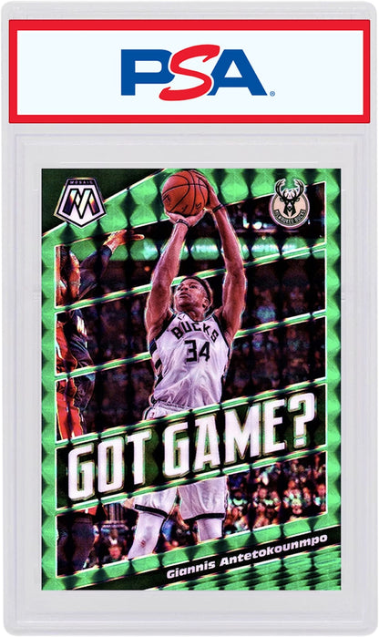Giannis Antetokounmpo 2019 Panini Mosaic Got Game? Green #25 (PSA or BGS Graded)