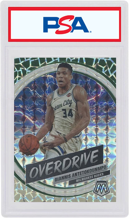 Giannis Antetokounmpo 2019 Panini Mosaic Overdrive #217 (PSA or BGS Graded)