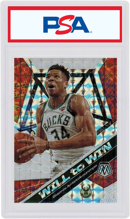 Giannis Antetokounmpo 2019 Panini Mosaic Will to WIn Mosaic #12 (PSA or BGS Graded)