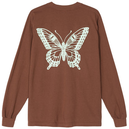Girls Don't Cry Butterfly L/S T-shirt Brown