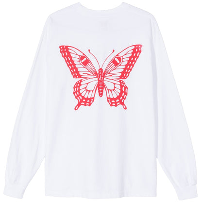 Girls Don't Cry Butterfly L/S T-shirt White