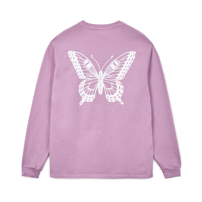 Girls Don't Cry Butterfly L/S Tee Lavender