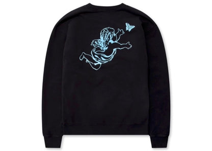 Girls Don't Cry GDC Angel Logo Crewneck Sweatshirt Black Blue
