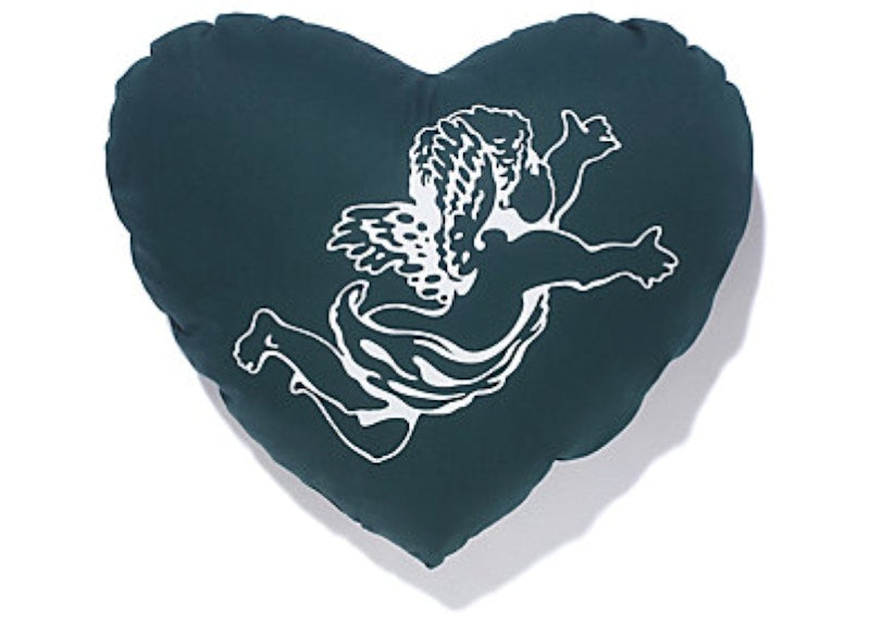 Girls Don't Cry GDC Angel Logo Pillow Green