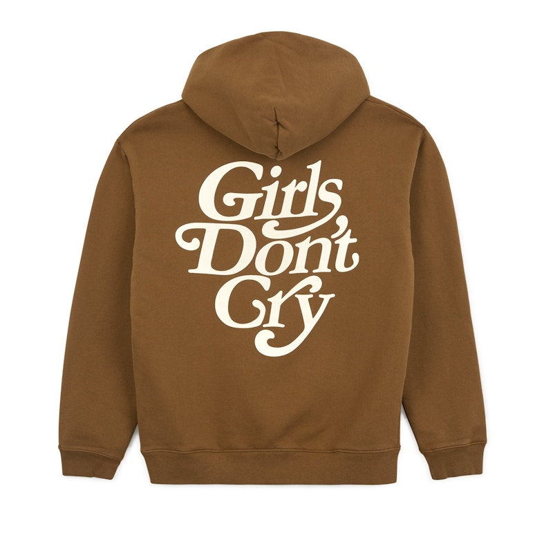 Girls Don't Cry GDC Logo Hoodie Brown