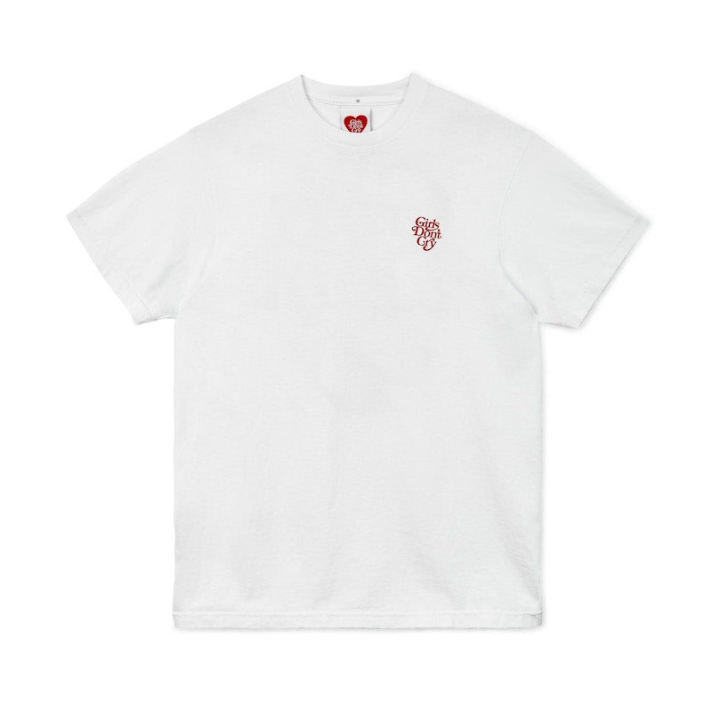 Girls Don't Cry GDC Logo Tee White/Red