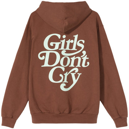 Girls Don't Cry Logo Hoody Brown