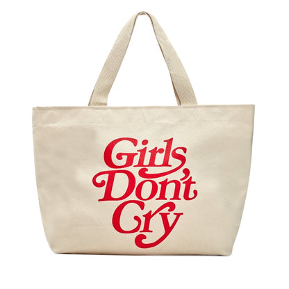 Girls Don't Cry Logo Tote Natural