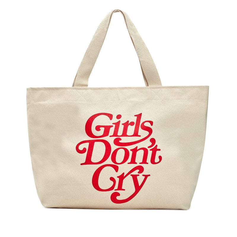 Girls Don't Cry Logo Tote Natural