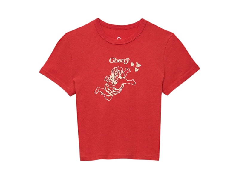 Girls Don't Cry x Cherry Angel Baby Tee Red