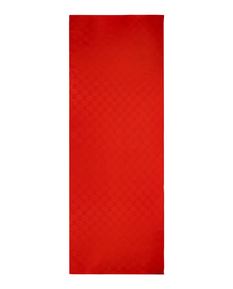 Givenchy 4G Baroque Jacquard Silk Scarf Vermilion