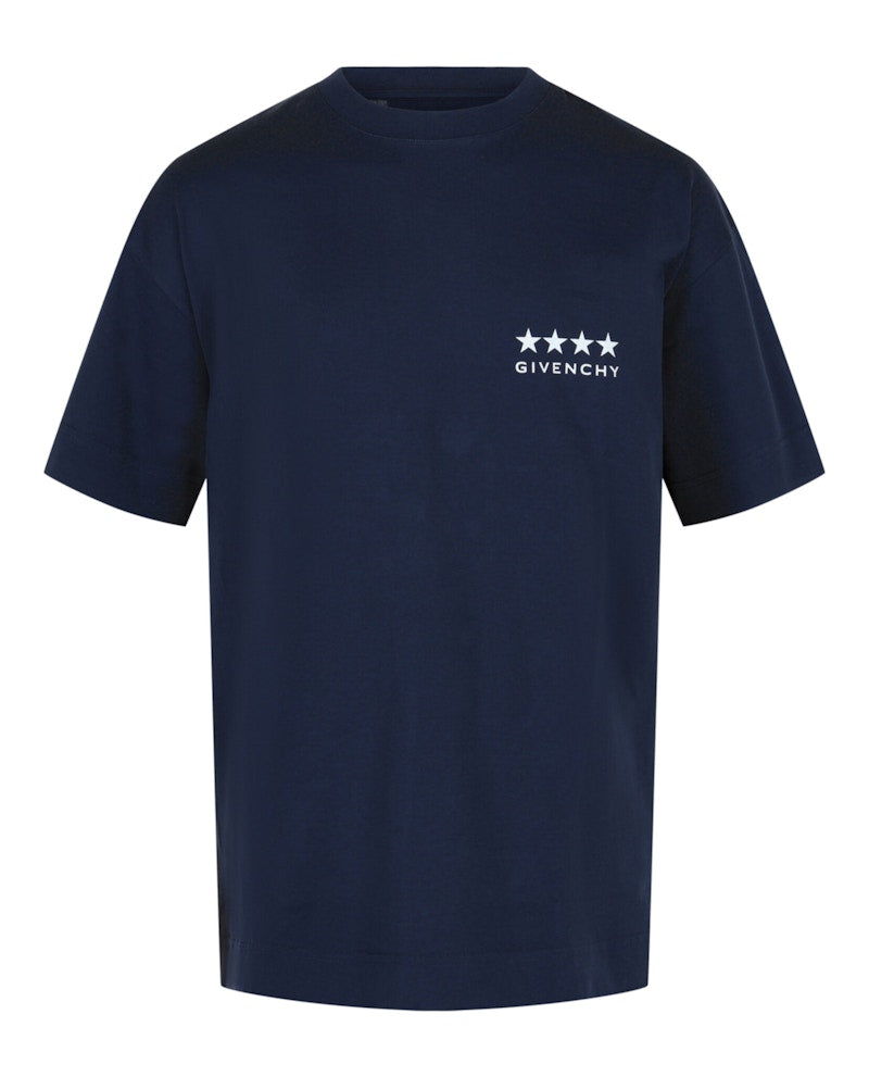 Givenchy 4G Cotton T-shirt Deep Blue