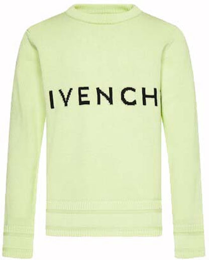 Givenchy 4G Intarsia Knitted Sweater Yellow/Black