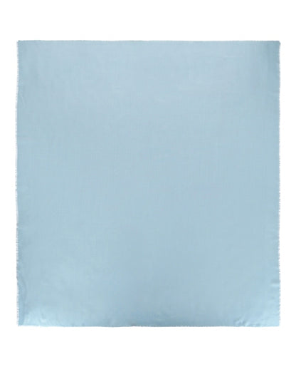 Givenchy 4G Jacquard Fringe Scarf Sky Blue