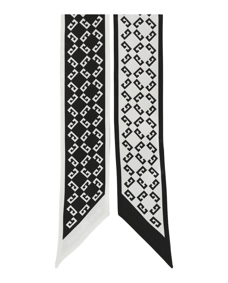 Givenchy 4G Logo Silk Bandeau Black White