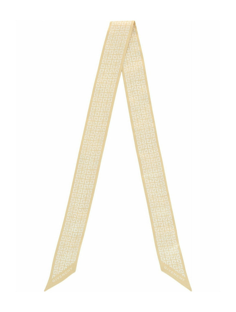 Givenchy 4G Logo Silk Bandeau Straw