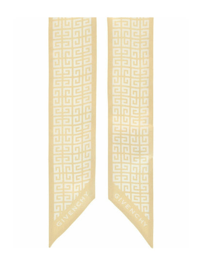 Givenchy 4G Logo Silk Bandeau Straw