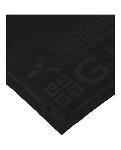 Givenchy 4G Logo Silk Shawl Black