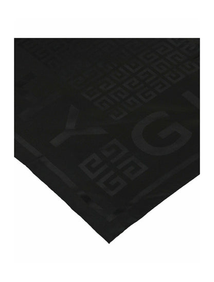 Givenchy 4G Logo Silk Shawl Black