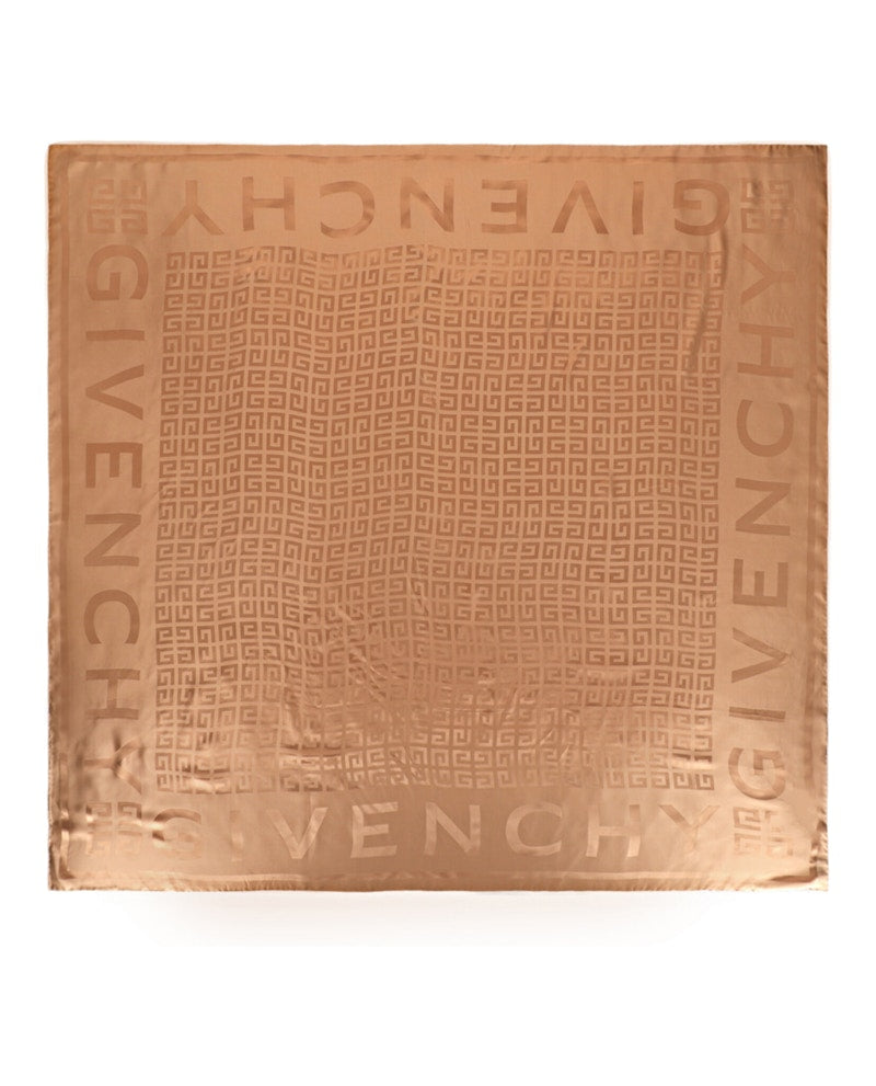Givenchy 4G Logo Silk Shawl Camel