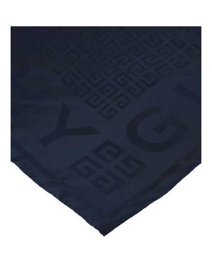 Givenchy 4G Logo Silk Shawl Navy