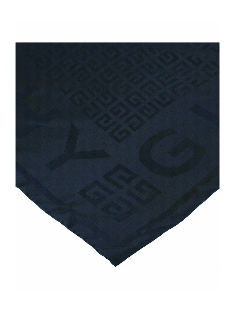 Givenchy 4G Logo Silk Shawl Navy