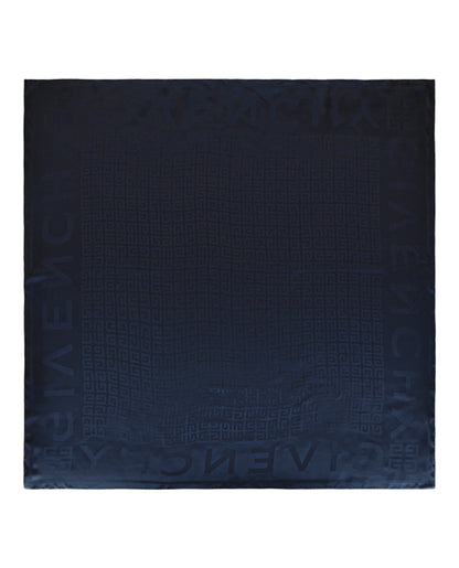 Givenchy 4G Logo Silk Shawl Navy