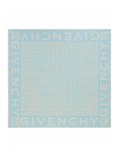 Givenchy 4G Logo Square Scarf Grey/Blue