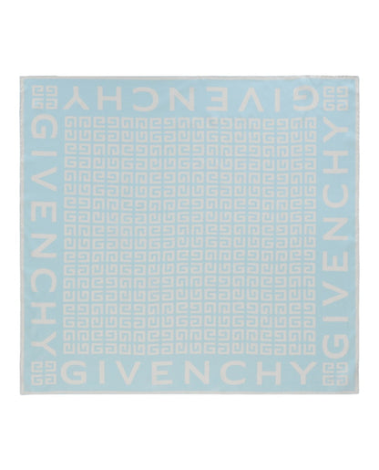 Givenchy 4G Logo Square Scarf Grey/Blue