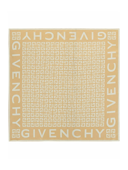 Givenchy 4G Logo Square Scarf Straw