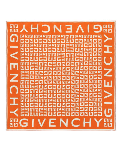 Givenchy 4G Monogram Printed Scarf Orange