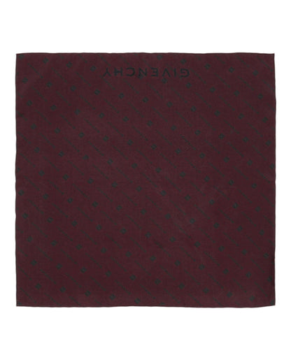 Givenchy 4G Monogram Silk Pocket Square Red/Blue