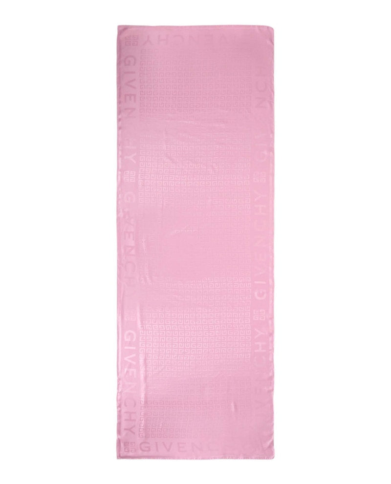 Givenchy 4G Monogram Silk Scarf Pink