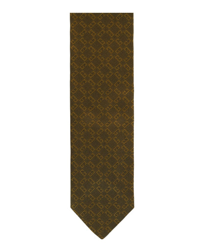 Givenchy 4G Monogram Silk Tie Gold