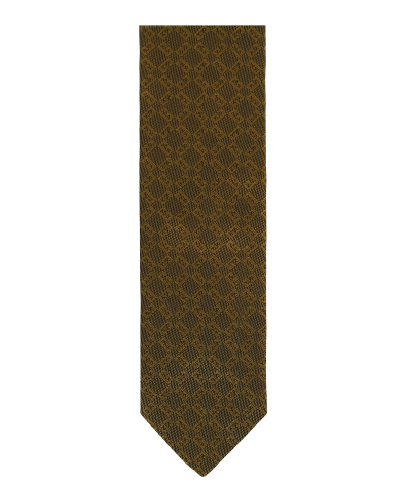 Givenchy 4G Monogram Silk Tie Gold