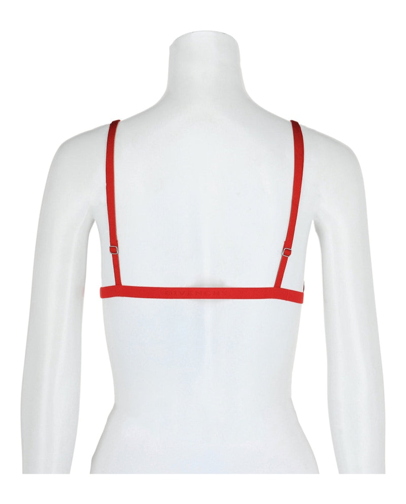 Givenchy 4G Monogram Triangle Bra Vermilion