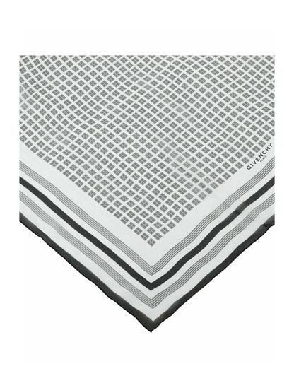 Givenchy 4G Outline Silk Scarf White/Black
