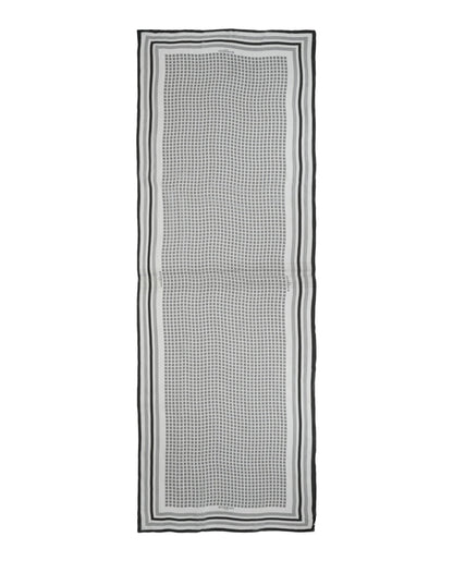 Givenchy 4G Outline Silk Scarf White/Black