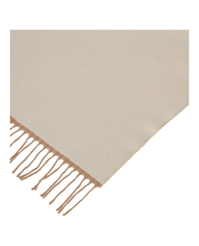 Givenchy 4G Reversible Wool Scarf Beige White