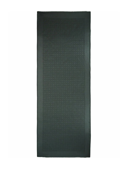 Givenchy 4G Silk Blend Scarf Green