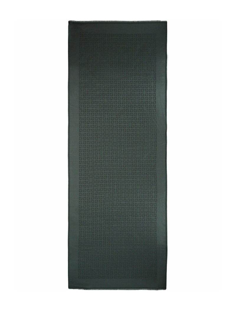Givenchy 4G Silk Blend Scarf Green