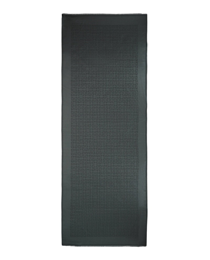 Givenchy 4G Silk Blend Scarf Green