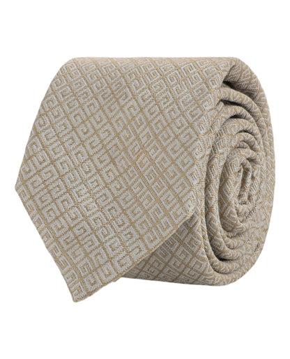 Givenchy 4G Silk Tie Beige