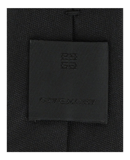 Givenchy 4G Silk Tie Black