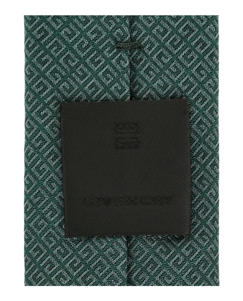 Givenchy 4G Silk Tie Dark Green
