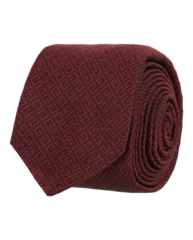 Givenchy 4G Silk Tie Oxblood Red