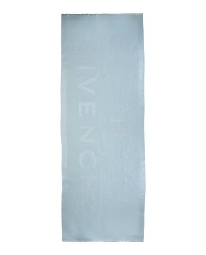 Givenchy 4G Wool Stole Ice Blue